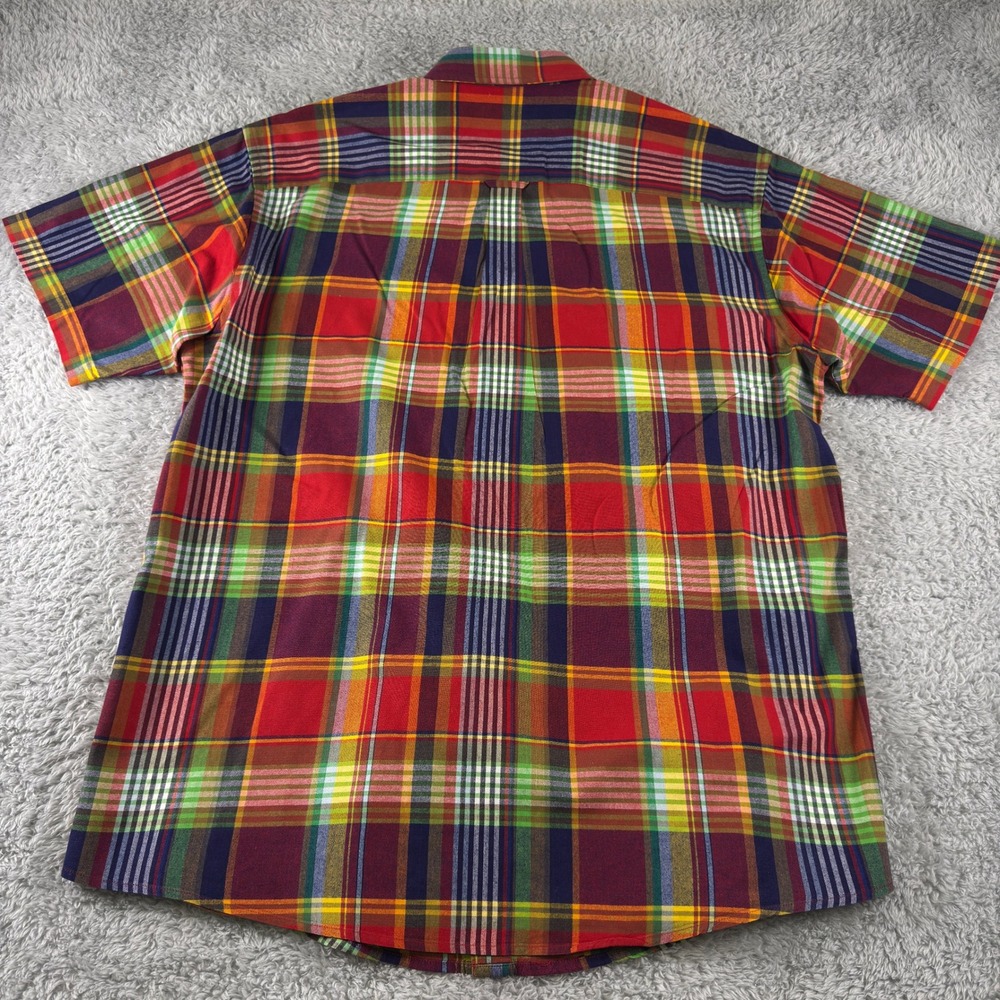 Orvis Signature Collection Mens Large Multi Color Plaid Cotton Shirt - Picture 5 of 8